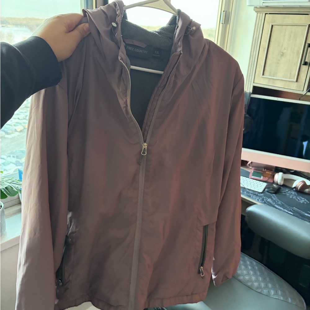 Free Country Cozy Purple Fleece-Lined Jacket